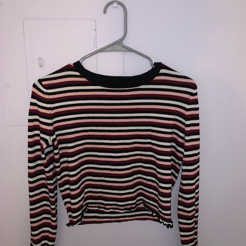★ Purple and pink stripped long sleeve ★